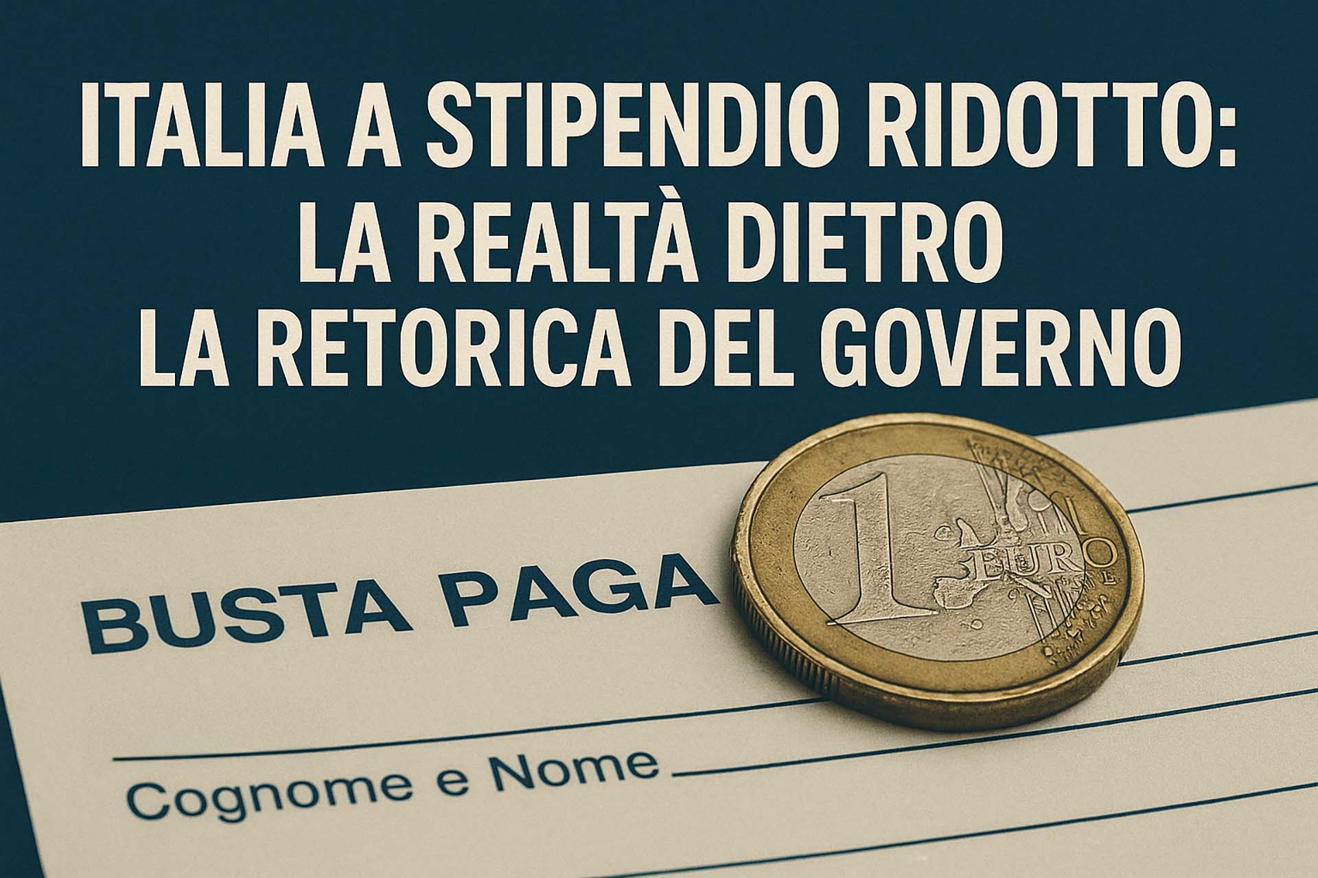 L'Italia a stipendio ridotto: la realtà dietro la retorica del governo